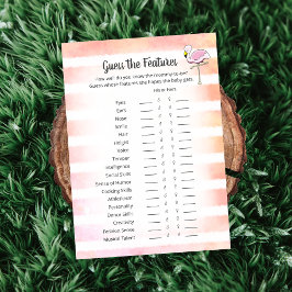 Koraal Striped Flamingo raad eigenschappen Shower  Kaart