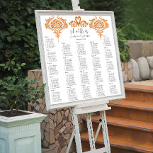 Koraal Swan Lovebird Damask Seating Chart