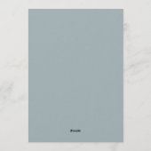 Koraal Teal Levendige Flora Trouwen Kaart (Achterkant)