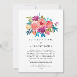 Koraal, Turquoise en Paarse lijst met verminderde  Aankondiging