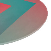 koraal turquoise tinten snijplank (Hoek)