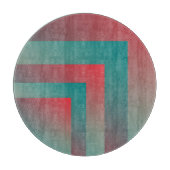 koraal turquoise tinten snijplank (Voorkant)