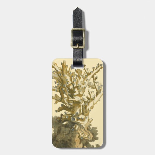 Koraal van het Zee Bagagelabel (Voorkant verticaal)