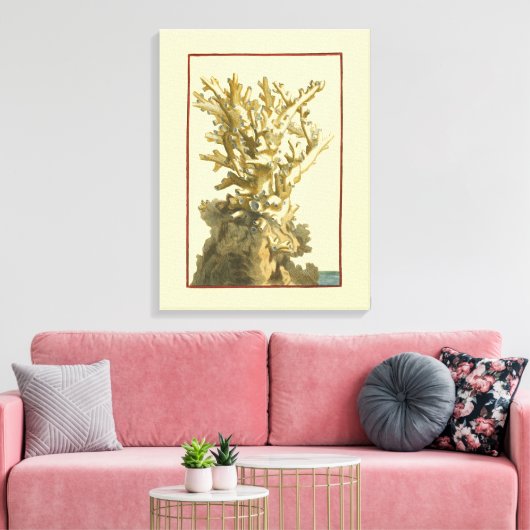 Koraal van het Zee Canvas Afdruk (Insitu (Woonkamer))
