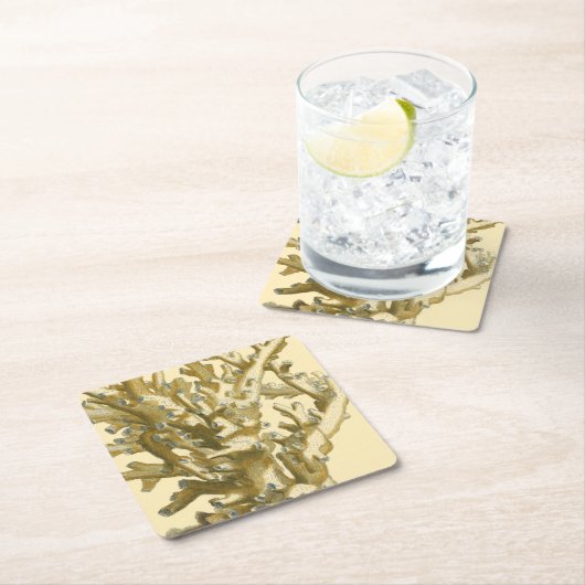 Koraal van het Zee Kartonnen Onderzetters (Insitu)