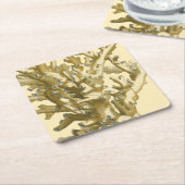 Koraal van het Zee Kartonnen Onderzetters (Schuin)