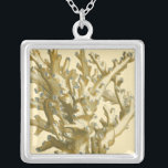Koraal van het Zee Zilver Vergulden Ketting<br><div class="desc">Maak vandaag nog een modern kunstwerk met een roomkleurige achtergrond. Dit kunstwerk bevat een silhouet,  doorschijnend koraal dat zeer scherp en levendig is. Het is een hedendaags kunststuk dat perfect zal zijn voor elk soort nautisch thema dat je probeert te vinden.</div>