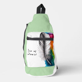 Koraal verpletteren sling bag