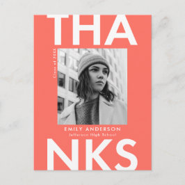 Koraal | Vet Afstudeerder Foto Afstuderen Hartelij Briefkaart