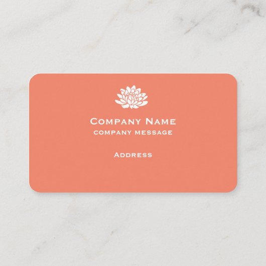  koraal Visitekaartje (Achterkant)