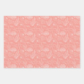 Koraal voor zomerbakken inpakpapier vel (Voorkant 2)