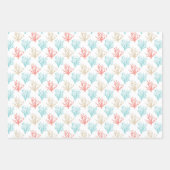 Koraal voor zomerbakken inpakpapier vel (Voorkant)