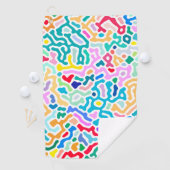 Koraal - vrolijk kleurrijk golfhanddoek (Insitu)