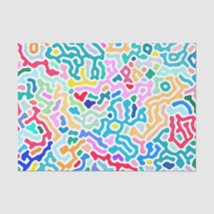 Koraal - vrolijk kleurrijk tissuepapier