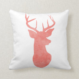 Koraal Waterverf Antler / Deer Modern Kussen
