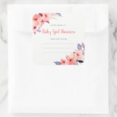 Koraal Waterverf Bloemen meisje boek bord sticker (Tas)