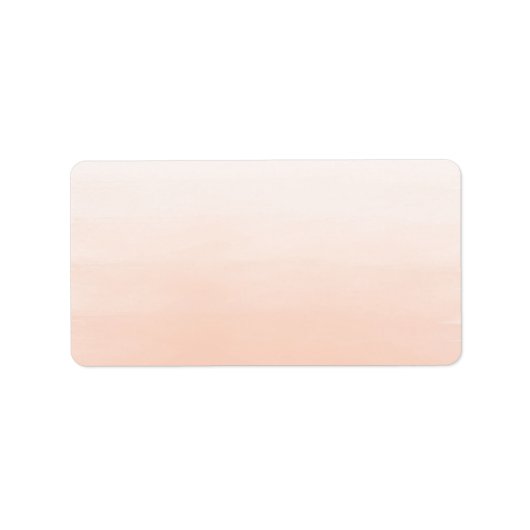 Koraal Waterverf leeg adres Etiket (Voorkant)