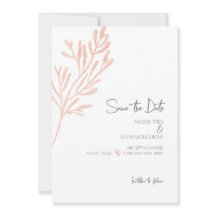 Koraal Waterverf · Modern Beach Wedding ·