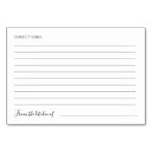 Koraal Waterverf Pioen Bruiloft Douche Recept Kaar Kaart (Achterkant)