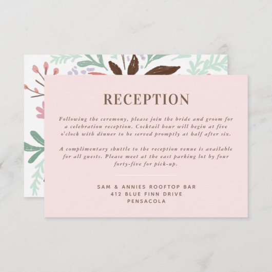 Koraal Waterverf Rozen Bloemen Bruiloft Save The Date (Voorkant / Achterkant)