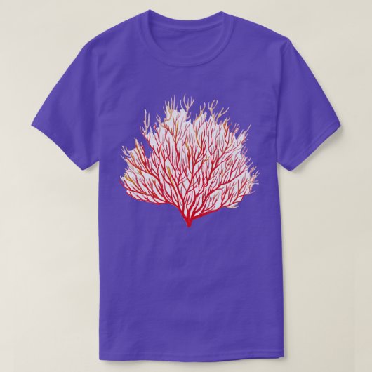 Koraal waterverf schilderij t-shirt (Design voorkant)