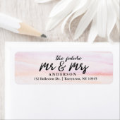 Koraal Waterverven Script De toekomst Mr en Mrs Etiket (Insitu)
