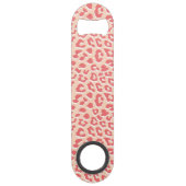 Koraal Witte Luipaardprint  Speed Flessenopener (Achterkant)