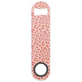 Koraal Witte Luipaardprint  Speed Flessenopener