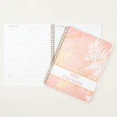 Koraal witte palmboom 2026 planner (Display)