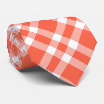 Koraal Witte Schotse Ruit Patroon