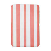 Koraal Witte Zomer Strepen EDIT Kleur Badmat (Voorkant Verticaal)