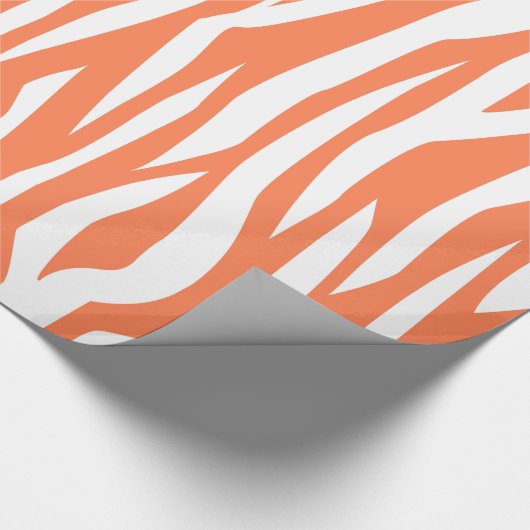 Koraal Zebra afdrukken Cadeaupapier (Hoek)