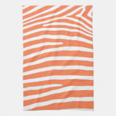 Koraal Zebra Strepen Theedoek (Verticaal)