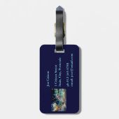 Koraal Zee van langoest Bagagelabel (Achterkant verticaal)