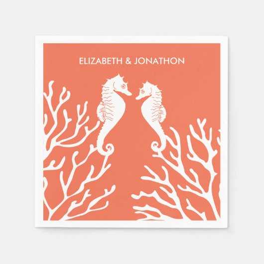 Koraal Zeepaard Servet (Voorkant)