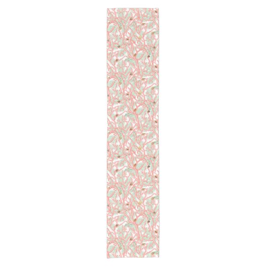 Koraal zeeschells oceaanstrand onderwater korte tafelloper (Voorkant)