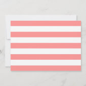 Koraal Zeester Trouw Save the Date Kaart (Achterkant)