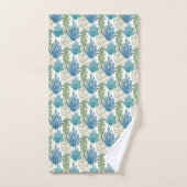 Koraal Zeewier Patroon handdoek set (Handdoek)