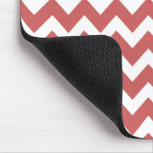 Koraal Zigzag Chevron Stripes Muismat (Hoek)