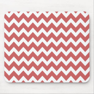 Koraal Zigzag Chevron Stripes Muismat