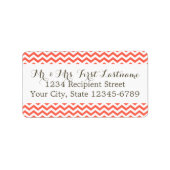 Koraal Zigzag Etiket (Voorkant)