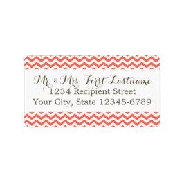 Koraal Zigzag Etiket