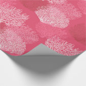 Koraalafdrukken voor ventilatoren, schaduwen van k cadeaupapier (Hoek)
