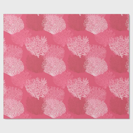 Koraalafdrukken voor ventilatoren, schaduwen van k cadeaupapier (Vlak)