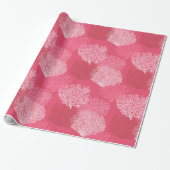 Koraalafdrukken voor ventilatoren, schaduwen van k cadeaupapier (Uitgerold)