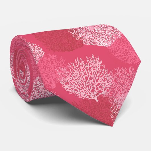 Koraalafdrukken voor ventilatoren, schaduwen van k stropdas (Opgerold)