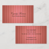 Koraalband Visitekaartje (Voorkant / Achterkant)