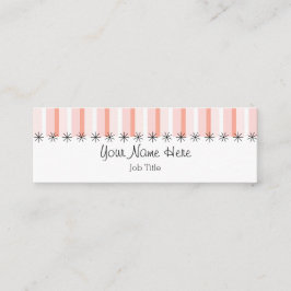 Koraalband visitekaartje skinny