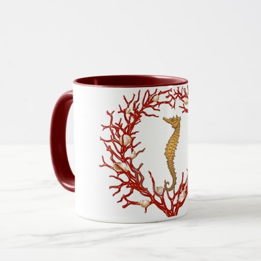 koraalbeker mok (Voorkant links)