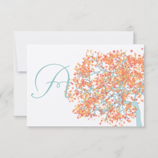 Koraalbladeren AQUA Bigoudinatie Kaart (Achterkant)